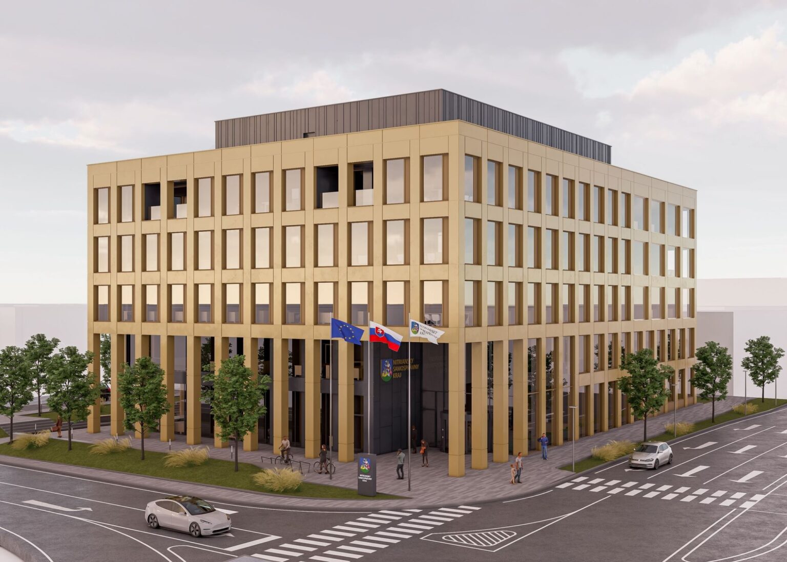 Takto by mala vyzerať nová budova nitrianskej župy. Zdroj: Nitriansky samosprávny kraj/FB