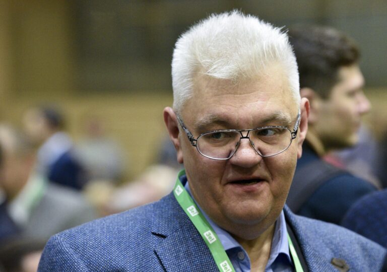 Sergej Sivocho v roku 2019 na zjazde strany Sluha národa. Foto: Aleksandr Polischyuk / Sputnik / Profimedia