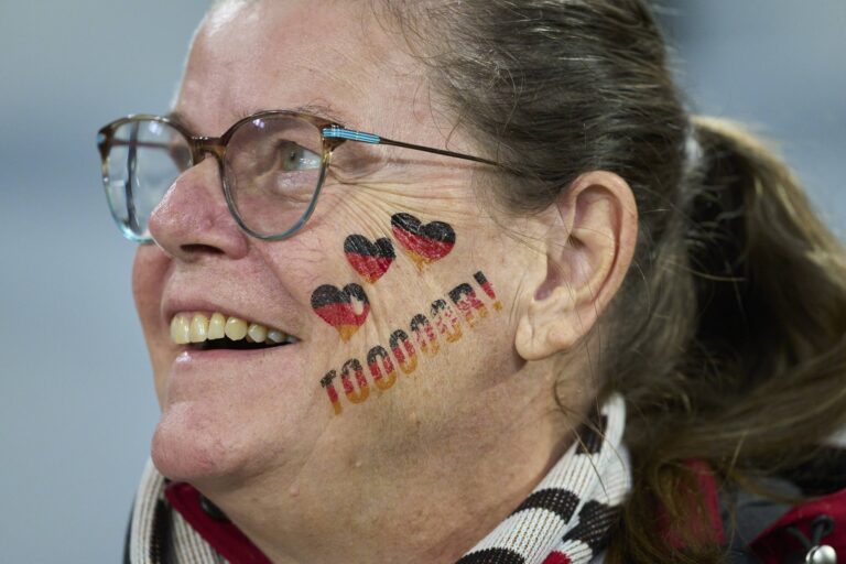 Nemecká futbalová fanúšička. Foto: ČTK / imago sportfotodienst / IMAGO/ Profimedia