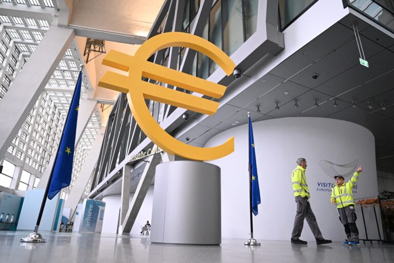 Budova ECB vo Frankfurte. Foto: Kirill KUDRYAVTSEV / AFP / AFP / Profimedia