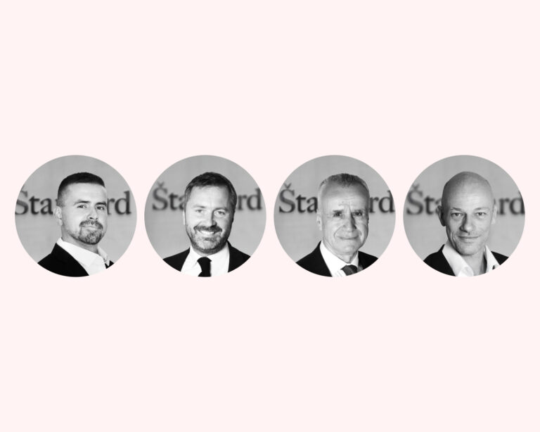 Zľava: Peter Števkov, Jaroslav Daniška, Vladimír Palko a Dag Daniš. Foto: Štandard