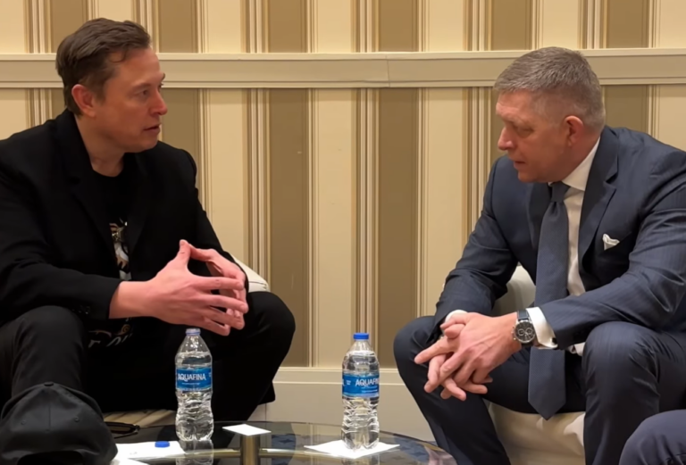 Elon Musk a Robert Fico. Zdroj: FB/Robert Fico