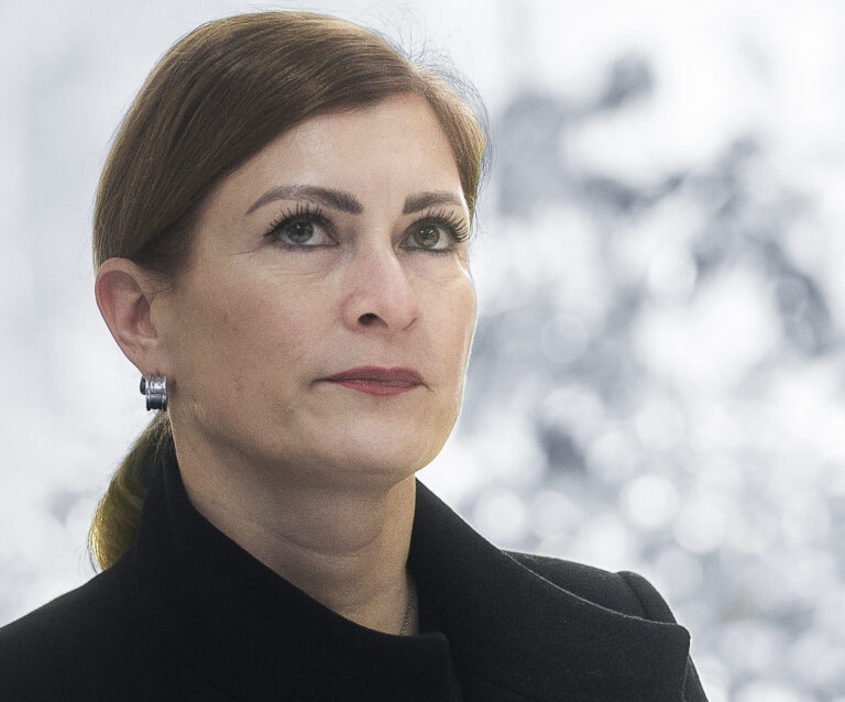 Lucia Gocníková, šéfa Úradu geodézie, kartografie a katastra SR.
Foto: Jakub Kotian/TASR