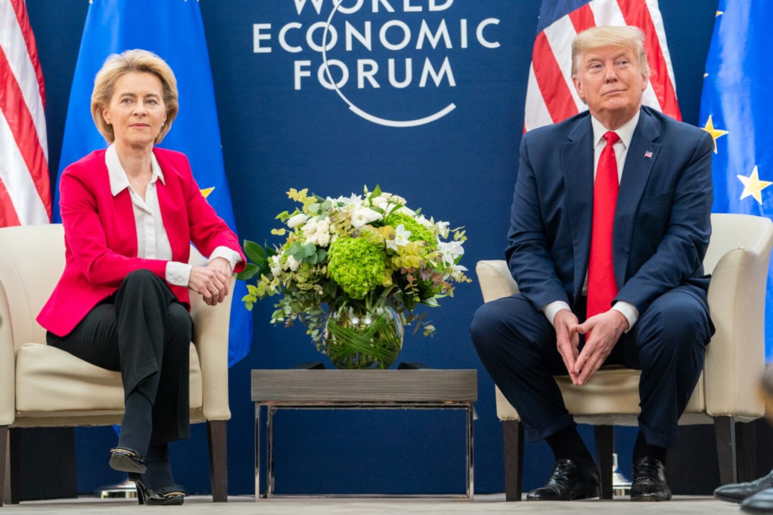 Ursula von der Leyenová a Donald Trump. Foto: 