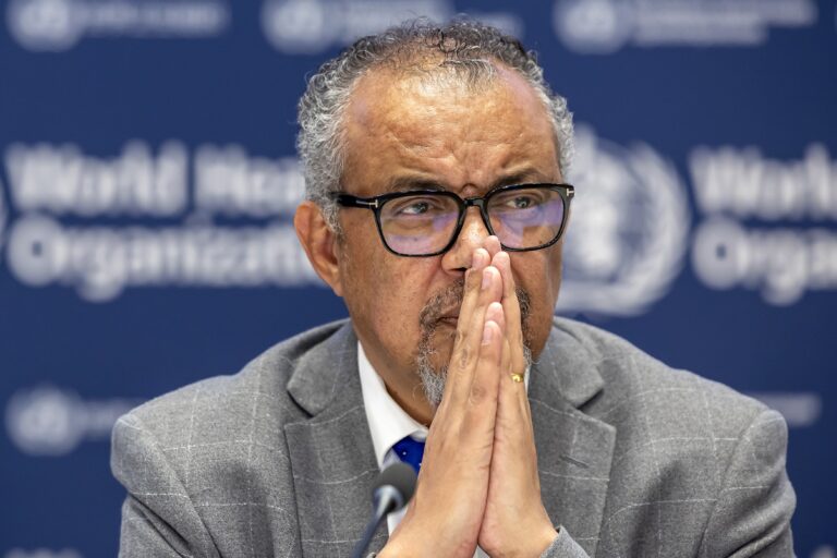 WHO Director Tedros Adhanom Ghebreyesus.