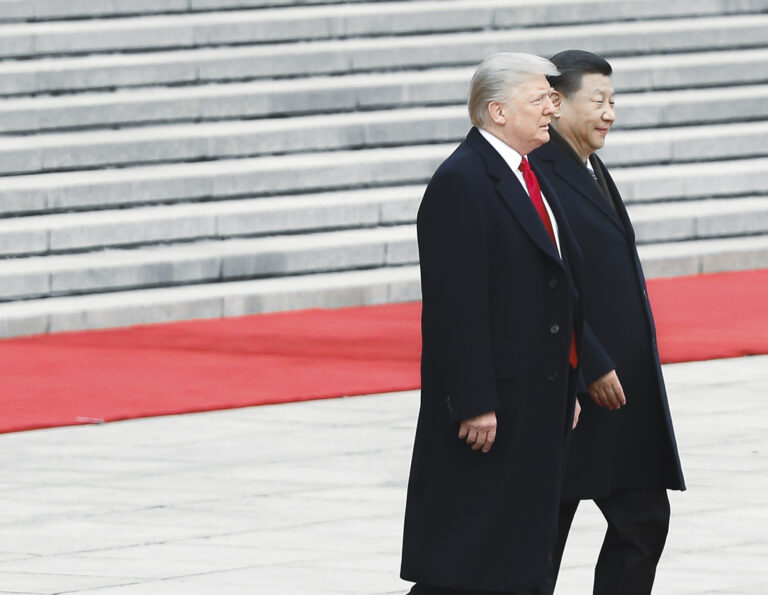 Donald Trump a Si Ťin-pching. Foto: Thomas Peter-Pool/Getty Images