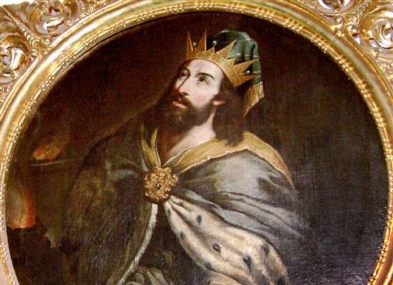 Nicolás Javier de Goríbar: Manasses,  štrnásty kráľ Judského kráľovstva, Kláštor Santo Domingo, Quito (17. storočie). Zdroj: wikipedia.org