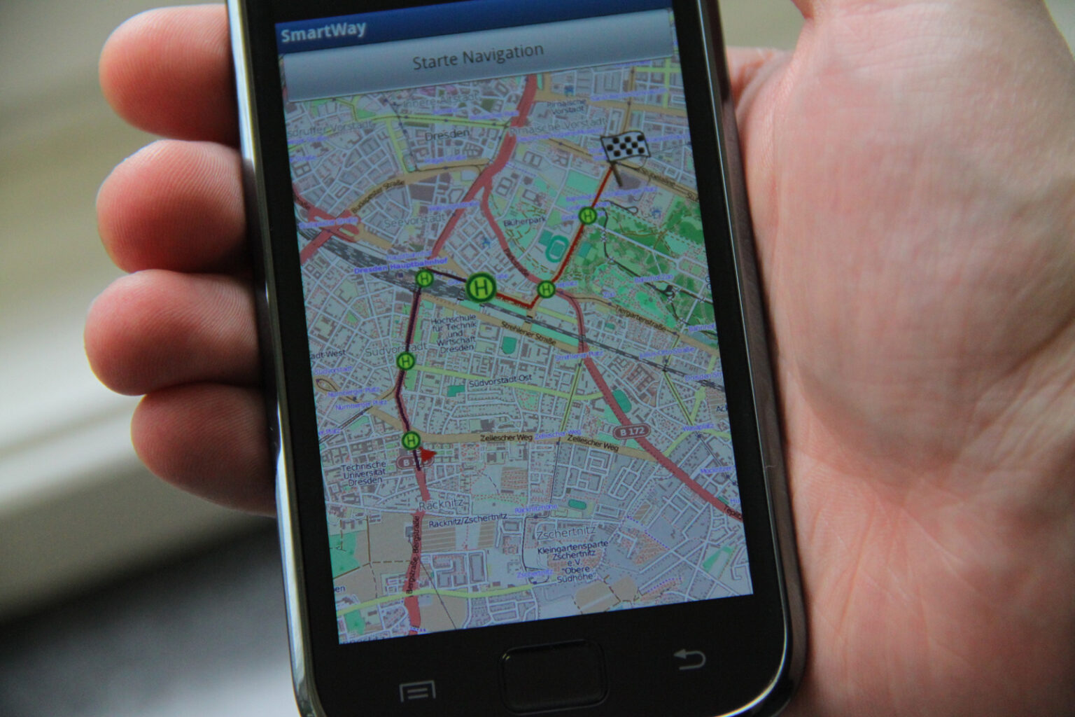 Navigácia v mobile, ilustračná fotografia. Foto: TASR/Fraunhofer IVI