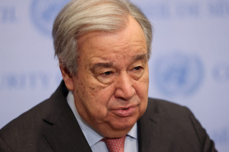 António Guterres. Photo: Caitlin Ochs/Reuters