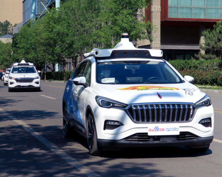 Automatický taxík bez vodiča. Foto:He Luqi/Qianlong.com/VCG via Getty Images