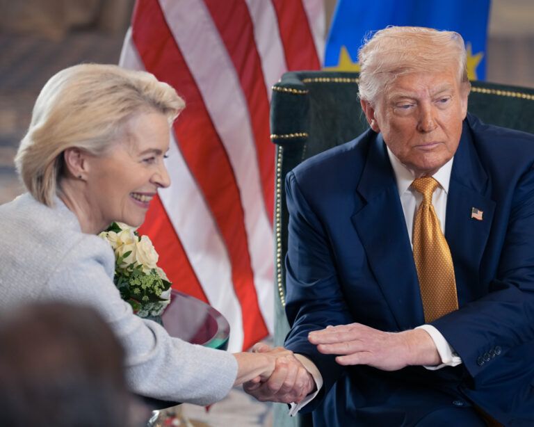 Ursula von der Leyenová a Donald Trump. Foto: Andrew Harnik/Getty Images