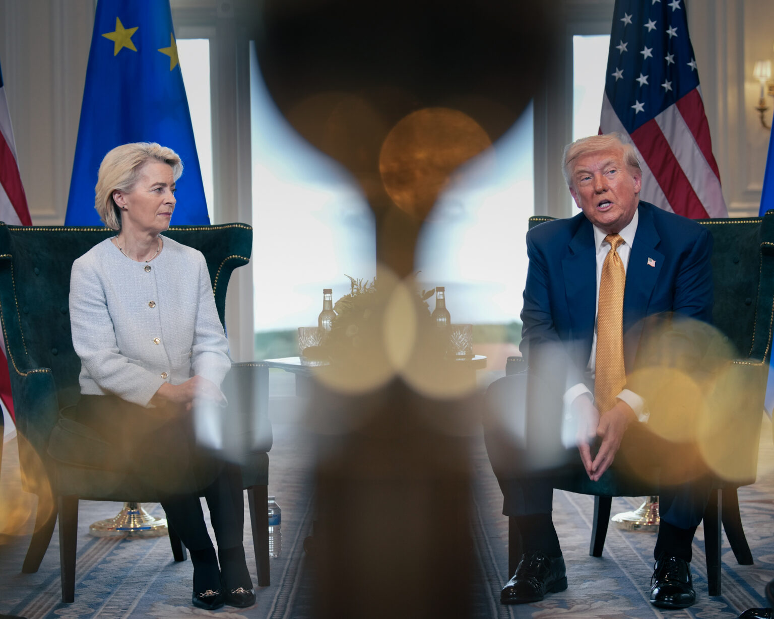 Ursula von der Leyen a Donald Trump na golfovom klube Trump Turnberry.