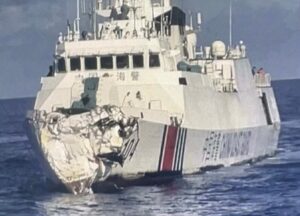 Dramatische Kollision: Chinesische Küstenwache rammt eigenes Kriegsschiff