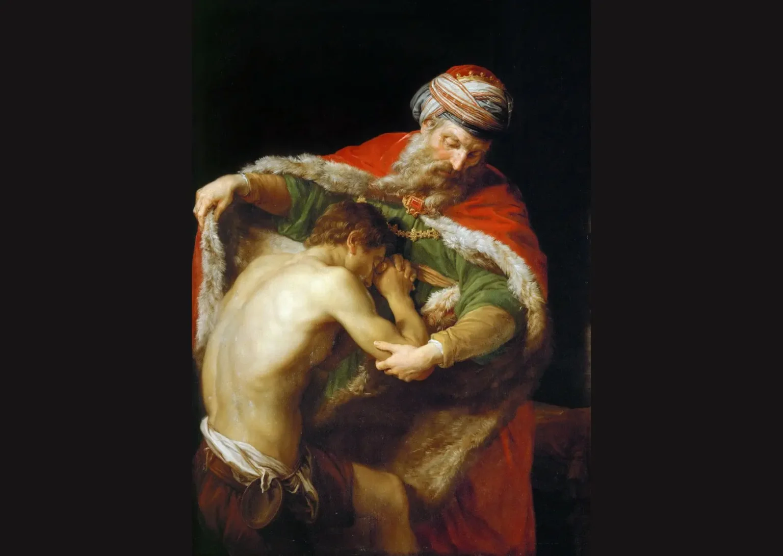 Pompeo Batoni: Návrat márnotratného syna (1773). Zdroj: Wikimedia commons
