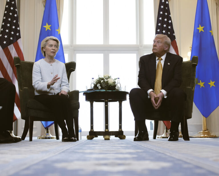 Ursula von der Leyenová a Donald Trump. Foto: Andrew Harnik/Getty Images