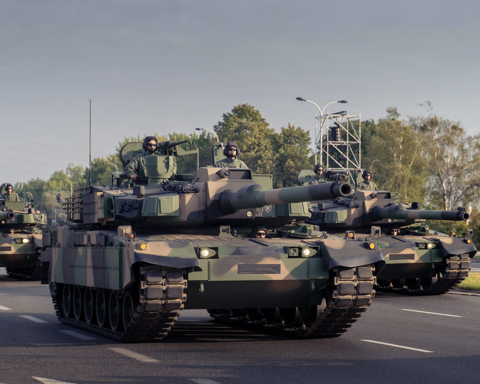 Tank K2 počas nácviku na prehliadku ozbrojených síl v Poľsku. Foto: SOPA Images Limited/Alamy/Profimedia