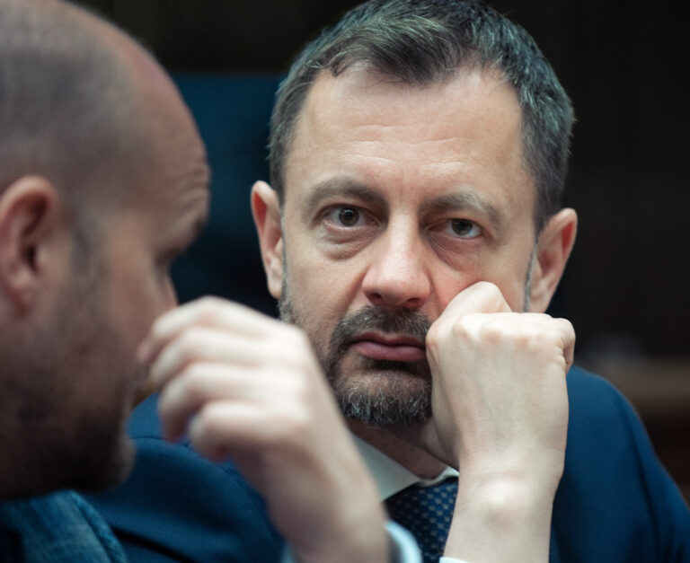 Jaroslav Naď a Eduard Heger. Foto: Jakub Kotian / TASR