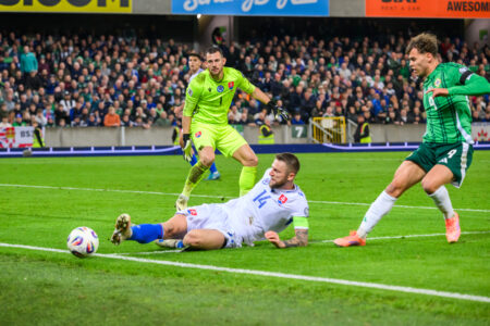 Futbalisti stratili v Severnom Írsku body, ktoré predtým získali proti Nemcom