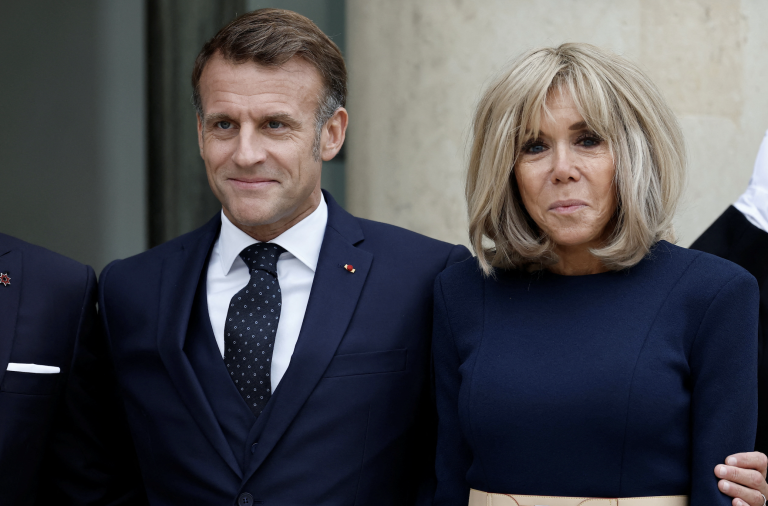 Emmanuel Macron und Brigitte Macron. Foto: Benoit Tessier/Reuters