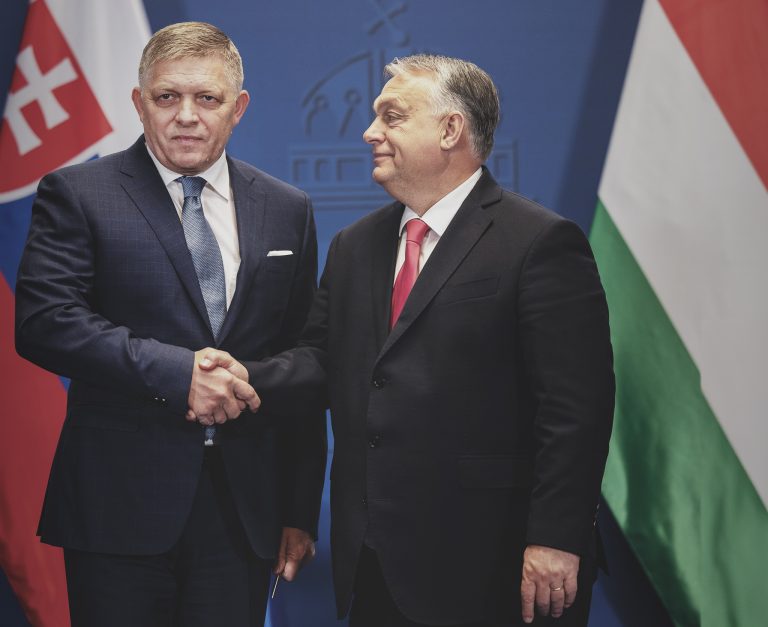 Robert Fico and Viktor Orbán. Photo: Janos Kummer/Getty Images