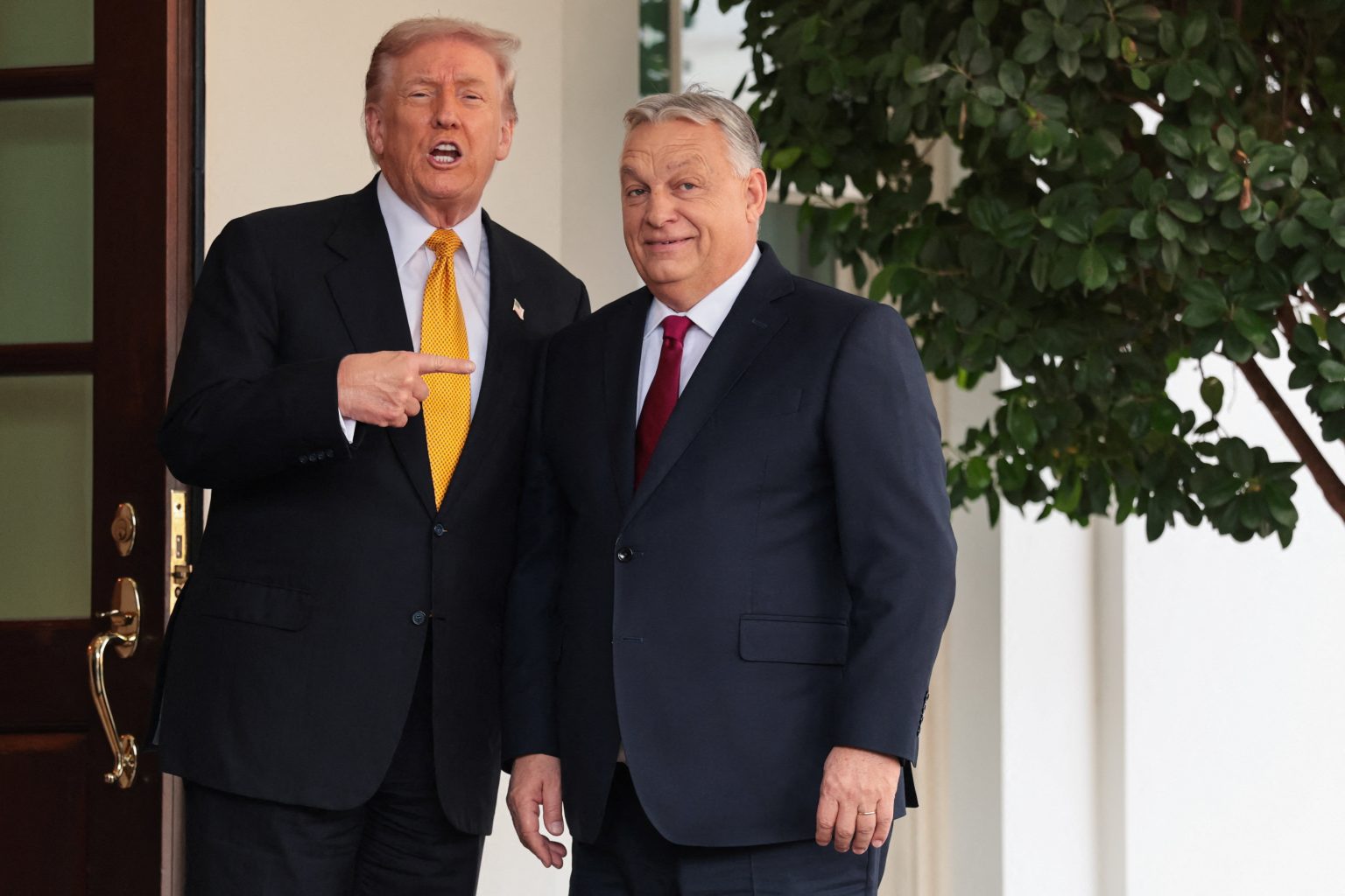 Donald Trump a Viktor Orbán. Foto: Jonathan Ernst/Reuters