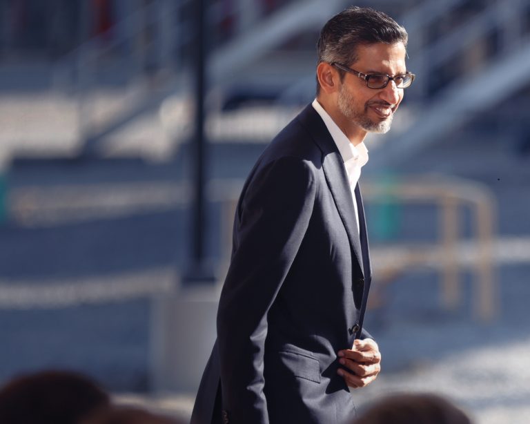 Sundar Pichai, CEO of Alphabet and Google. Photo: Ron Jenkins/Getty Images