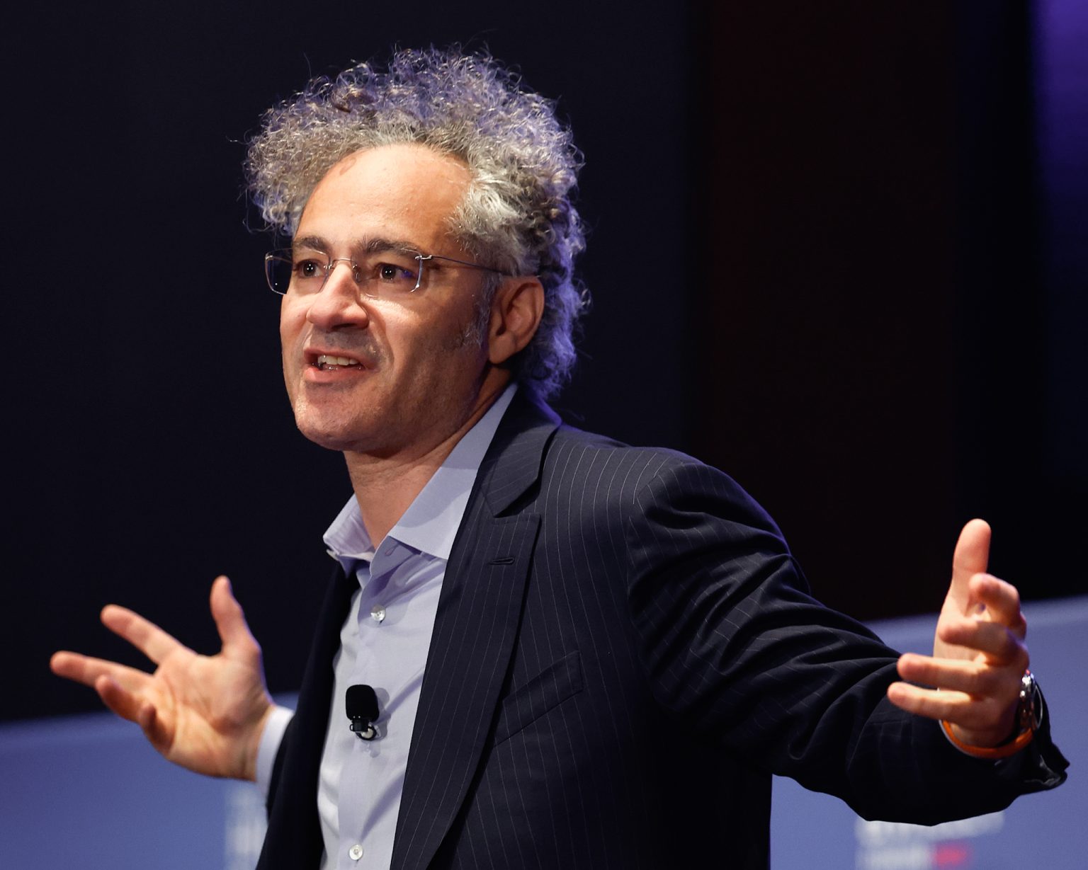 Alex Karp, CEO spoločnosti Palantir. Foto: Kevin Dietsch/Getty Images