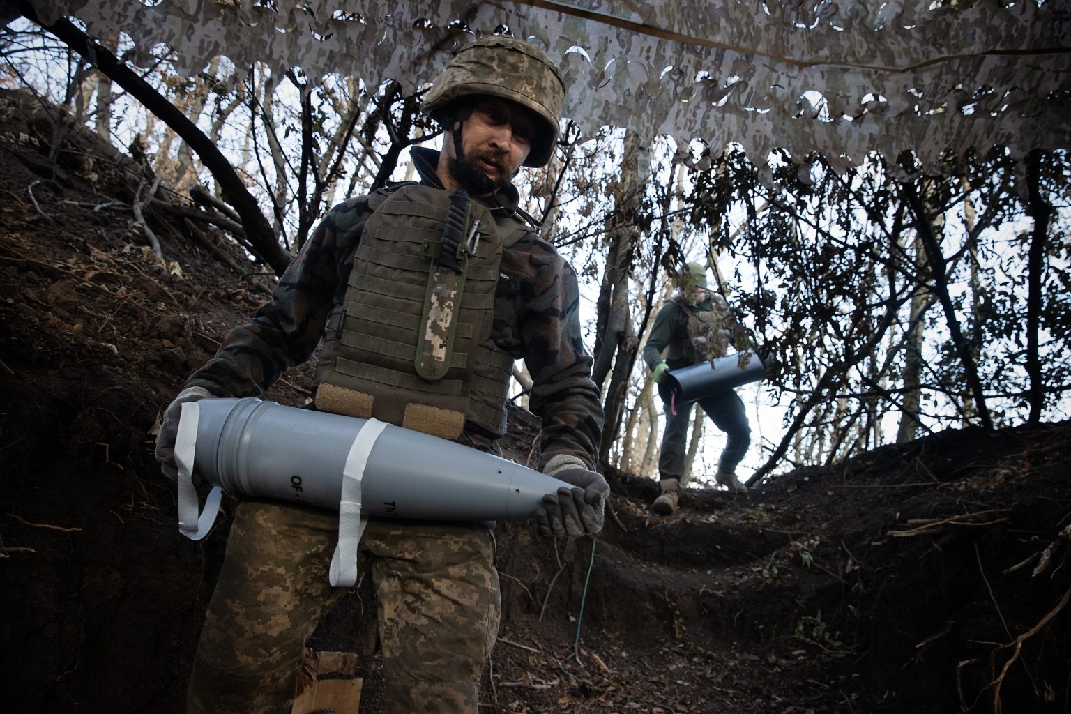 Ukrajinská delostrelecká posádka v blízkosti Pokrovska minulý rok. Foto: Tyler Hicks/New York Times