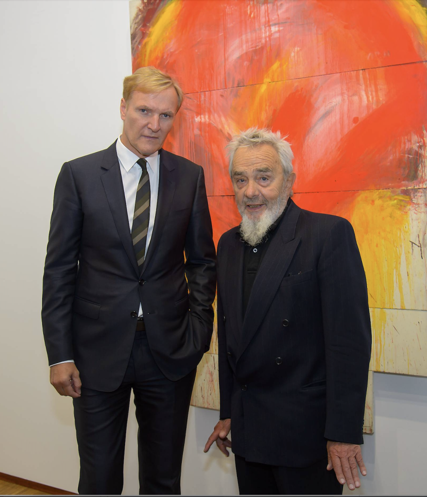 Arnulf Rainer mit Klaus Albrecht Schröder
