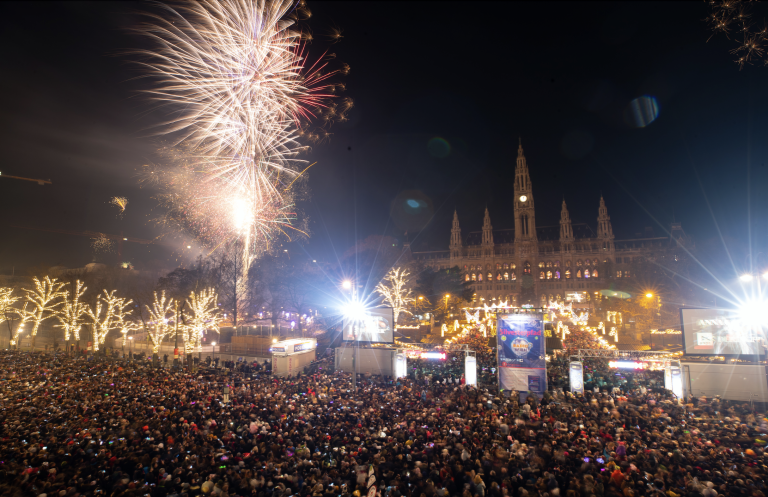 In Wien sind in der Silvesternacht 1000 zusätzliche Spezialkräfte der Polizei im Einsatz. Foto: APA-Images/ Georg Hochmuth