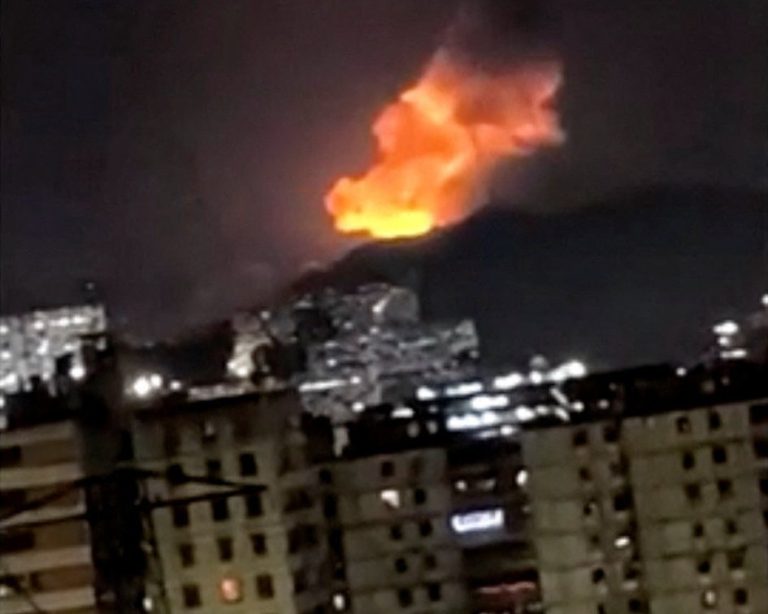 Explosion in Caracas. Foto: Reuters