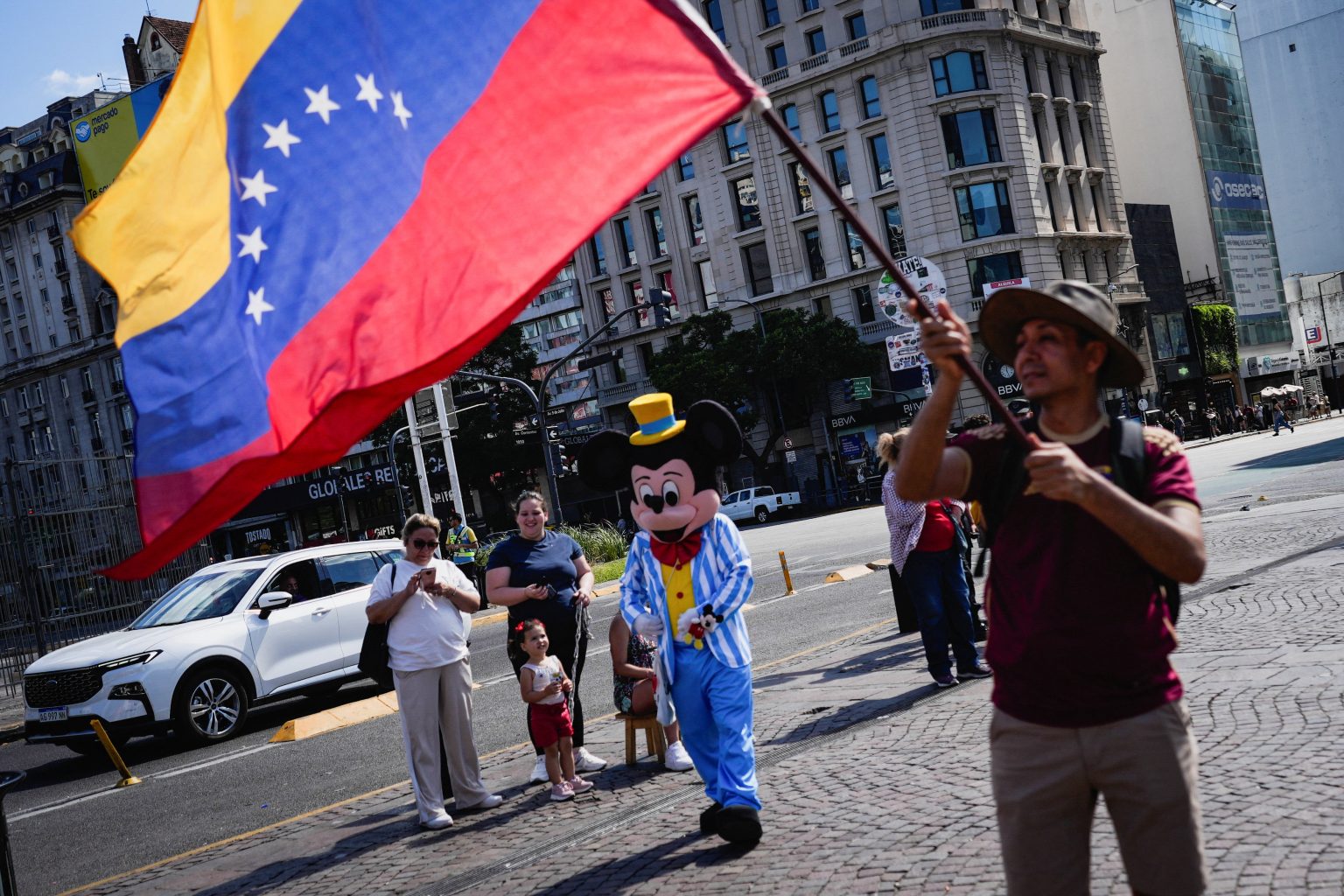 Protest für ein demokratisches Venezuela. Foto: Mariana Nedelcu/REUTERS