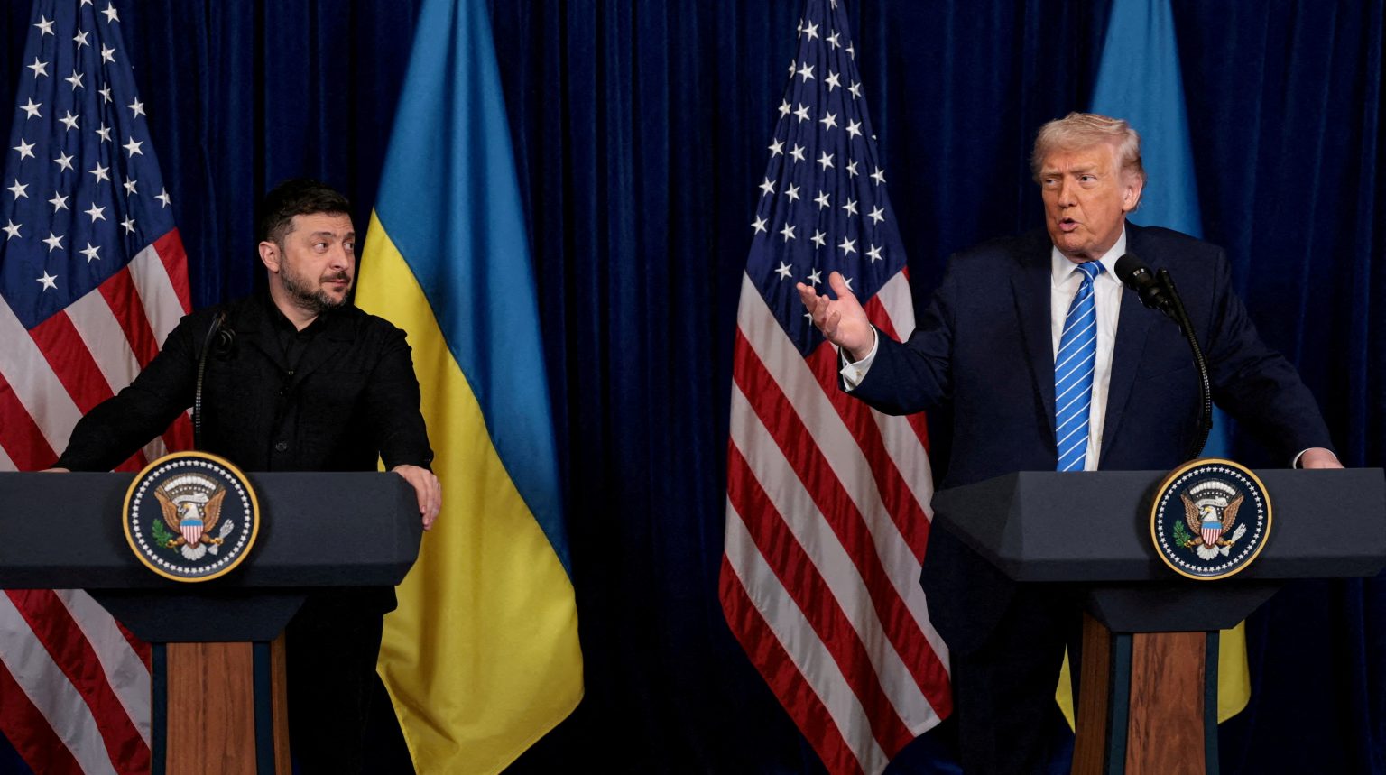 Wolodymyr Selenskyj und Donald Trump. Foto: Jonathan Ernst/Reuters