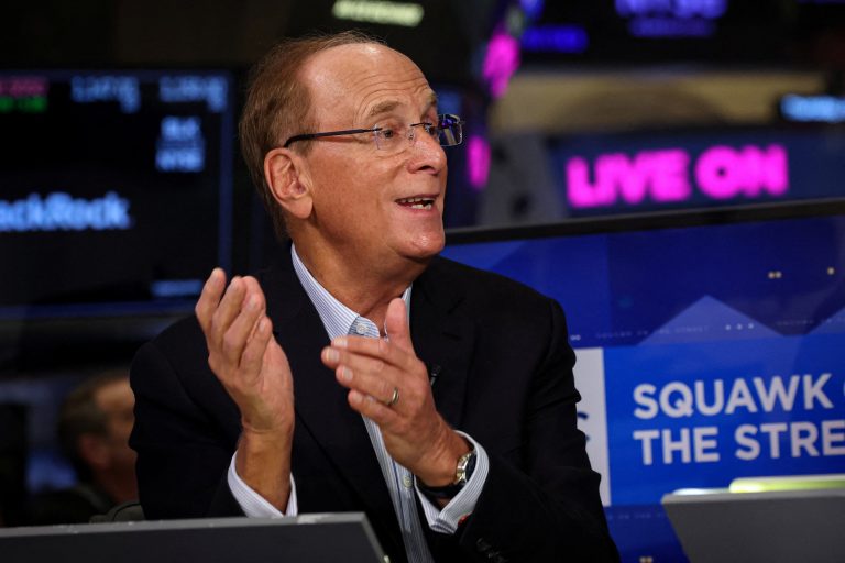 Larry Fink, Chairman and CEO of BlackRock. Photo: Brendan McDermid/Reuters