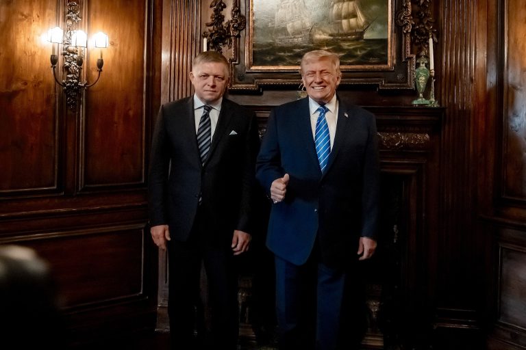 Robert Fico a Donald Trump. Foto: Úrad vlády SR/Facebook
