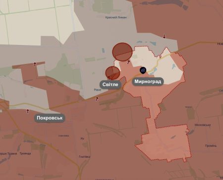 Russian army controls Myrnohrad, mechanized attack expected