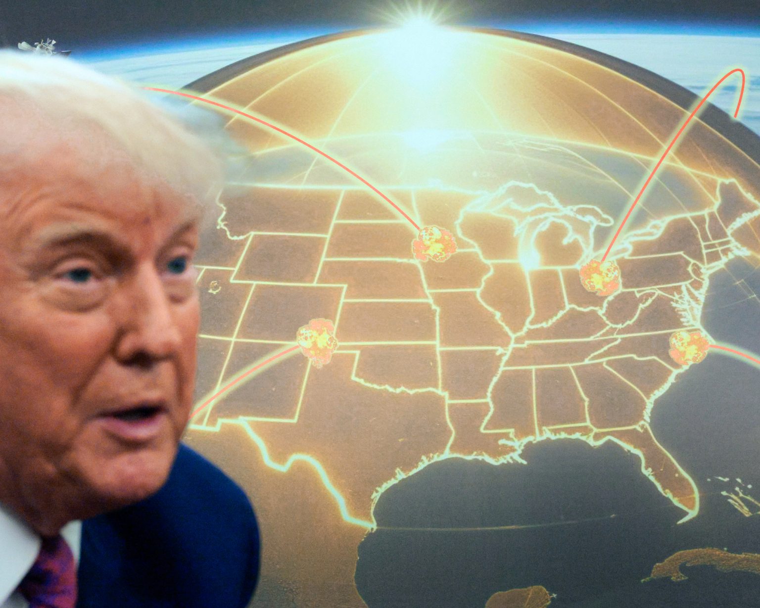 US-Präsident Donald Trump präsentiert das Raketenabwehrsystem Golden Dome. Foto: Chip Somodevilla/Getty Images