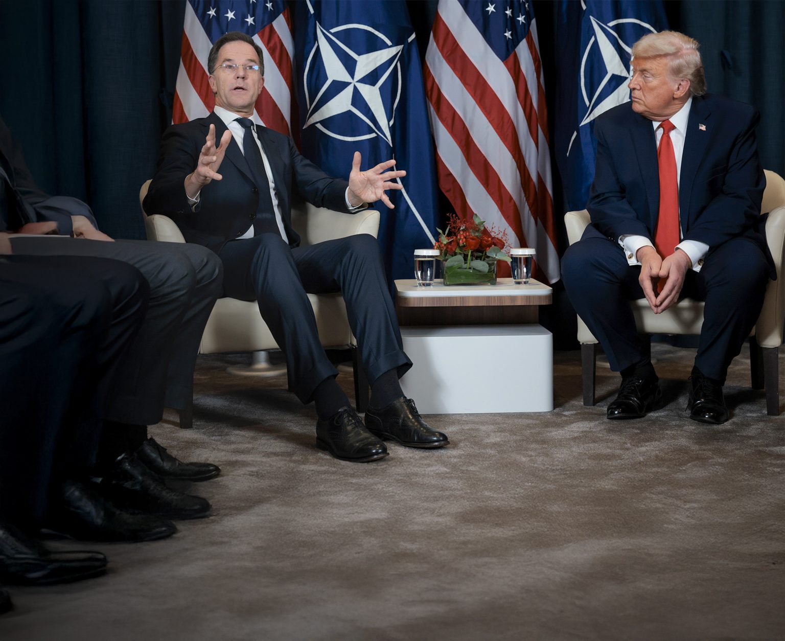 Mark Rutte a Donald Trump. Foto: Jonathan Ernst/Reuters