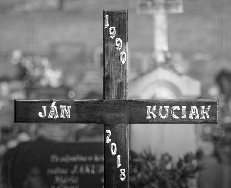 Hrob Jána Kuciaka. Foto: VLADIMIR SIMICEK / AFP / AFP / Profimedia