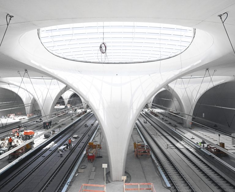 Stuttgart 21 underground station construction site. Foto: Bernd Weißbrod/picture alliance via Getty Images