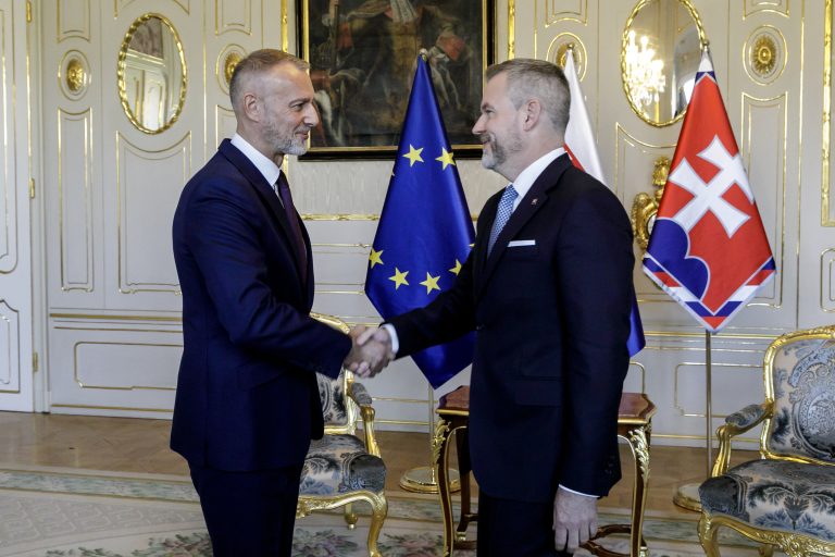 Peter Pellegrini a Richard Raši. Foto: Dano Veselský/TASR 