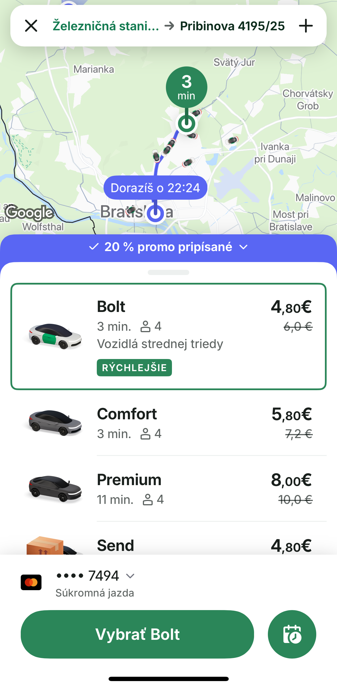 bolt taxi taxík