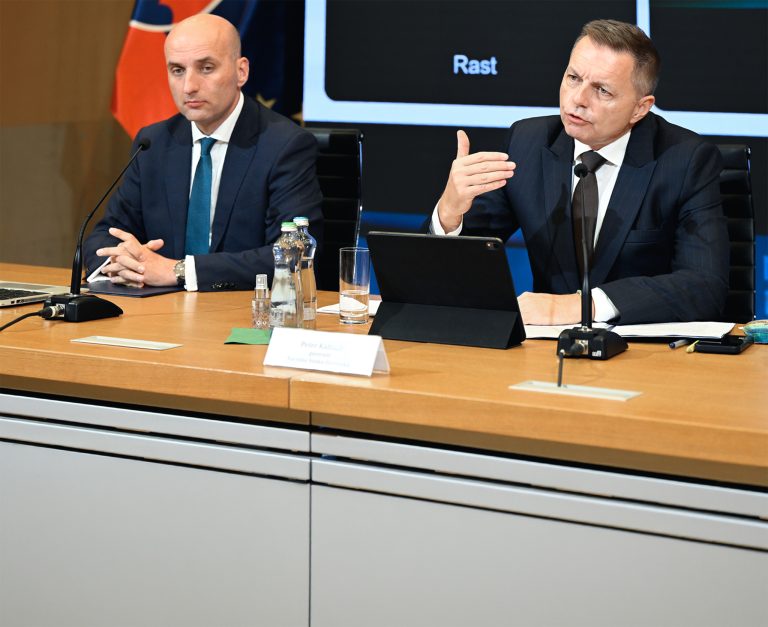 Peter Kažimír a Michal Horváth. Foto: Pavel Neubauer / TASR