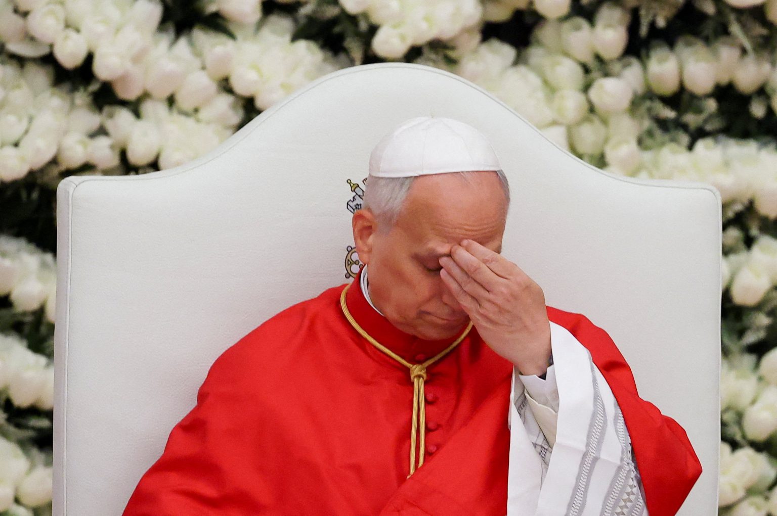 Pope Leo XIV arrives in Spain.