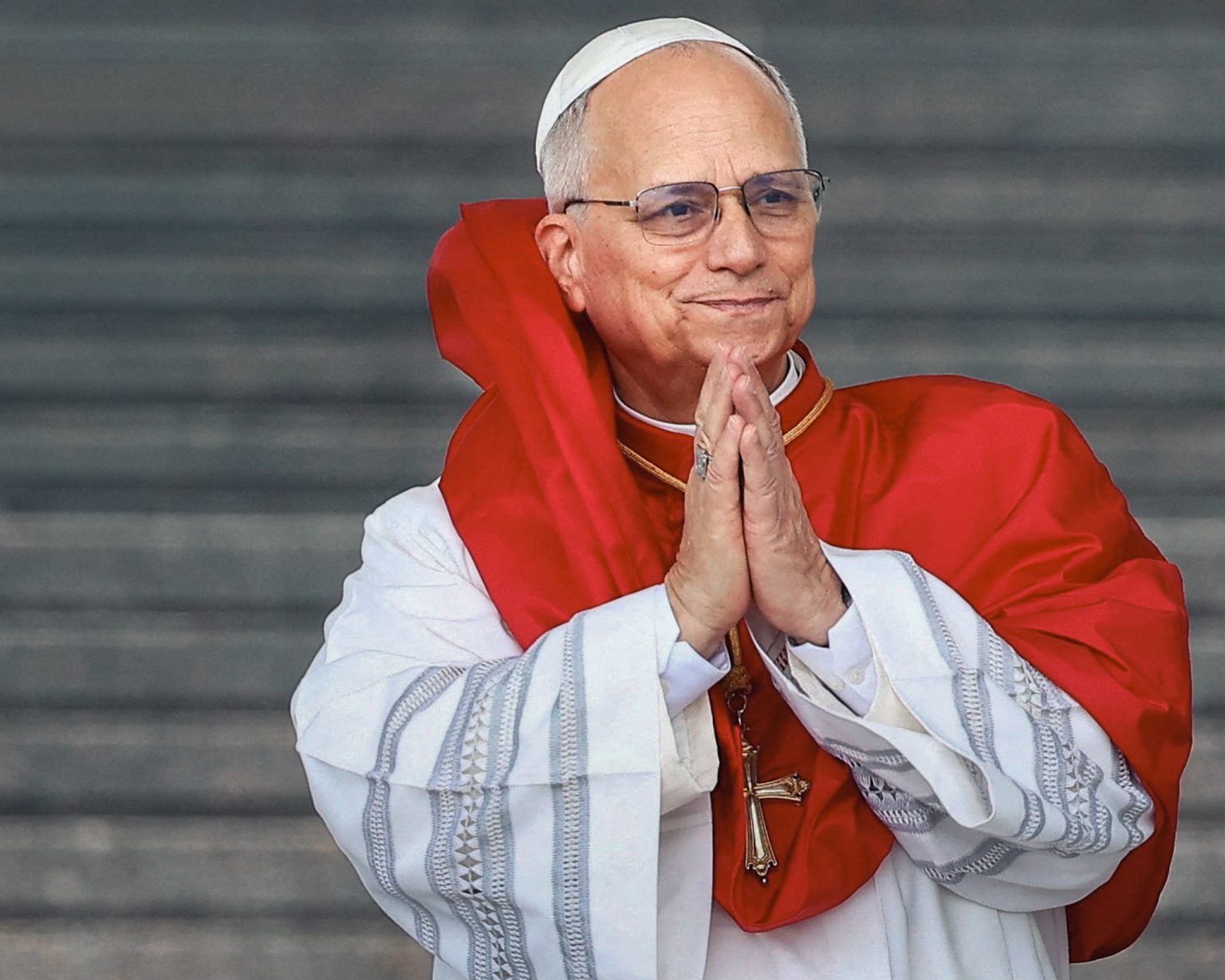 Pápež Lev XIV. na návšteve Alžírska. Foto: Guglielmo Mangiapane/Pool/Reuters