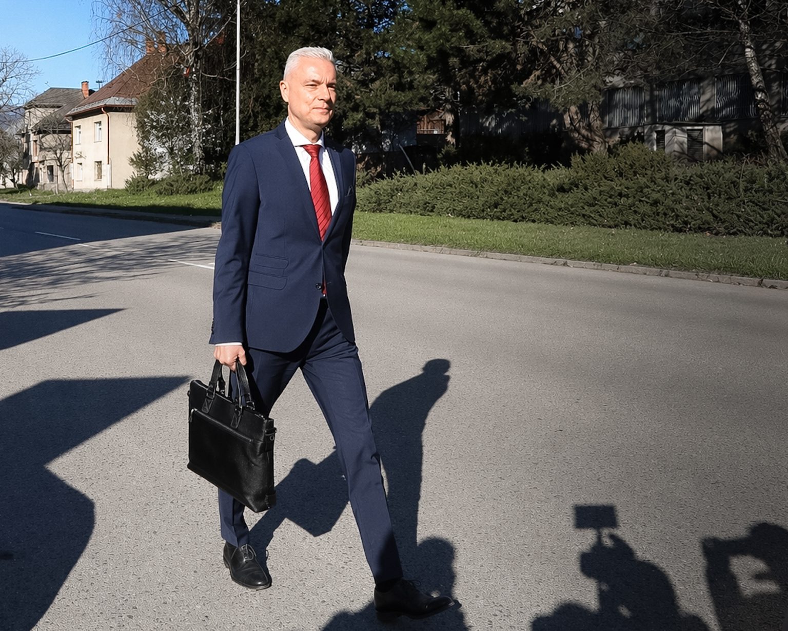 Vypočúvanie poslanca NRSR Jána F. v Banskej Bystrici. Foto: Ján Krošlák/TASR