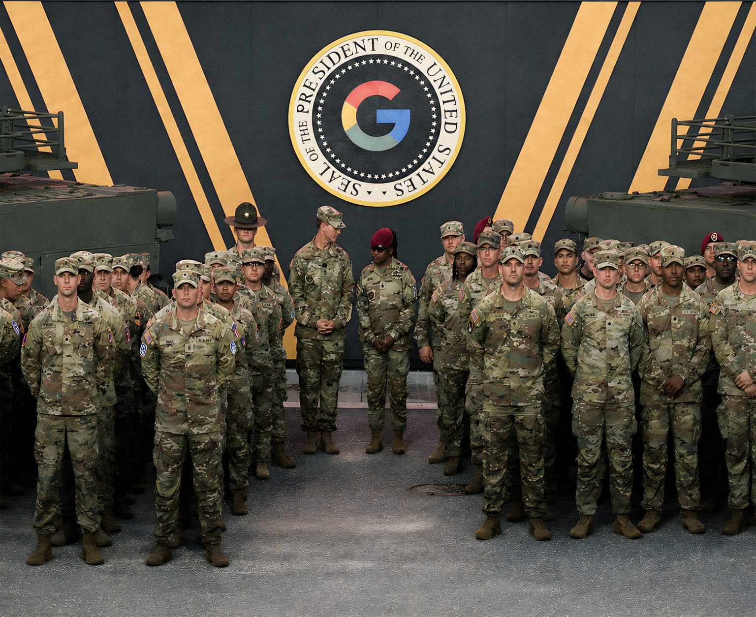 Podľa správ Google rozširuje spoluprácu s Pentagonom, čím umožňuje využitie svojich modelov umelej inteligencie na utajené vládne operácie. Foto: Andrew Harnik/Getty Images/AI
