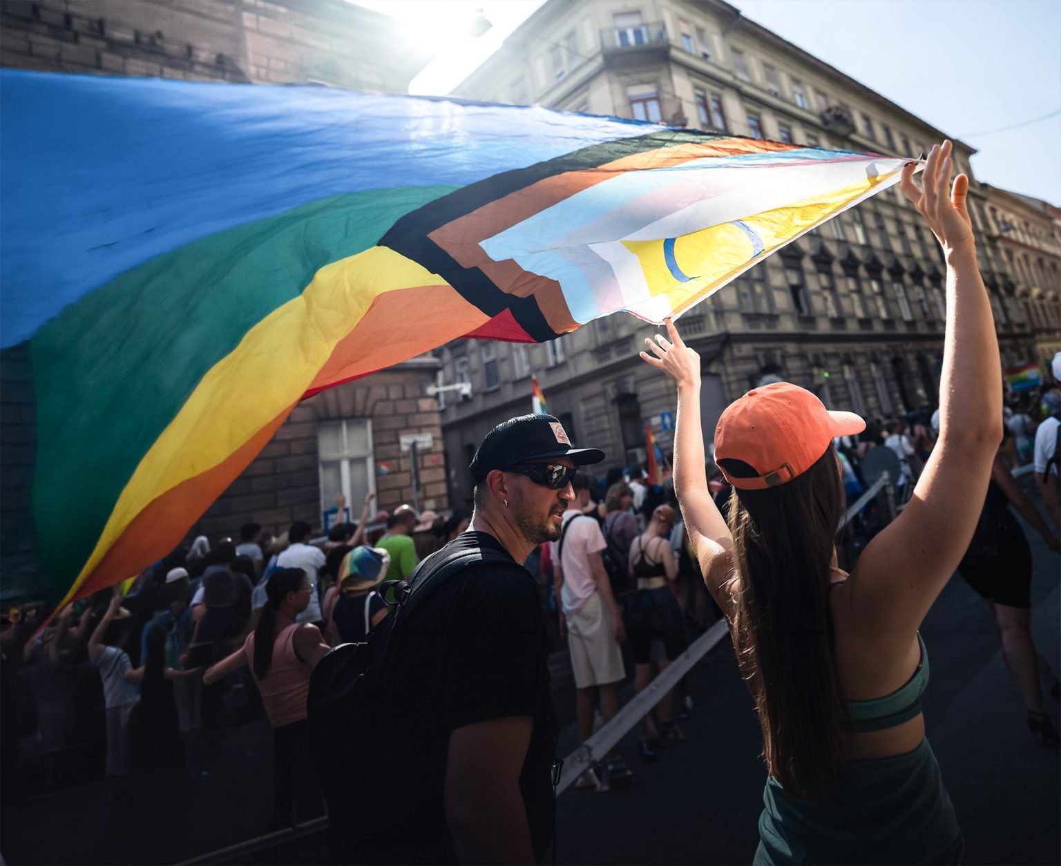 Pride parade in Budapest. Photo: Marton Monus/picture alliance via Getty Images