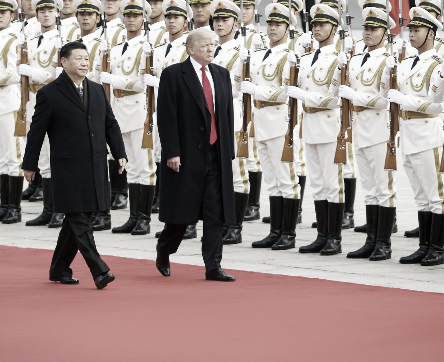  Americký prezident Donald Trump a čínsky prezident Si Ťin-pching. Foto: Thomas Peter-Pool/Getty Images  