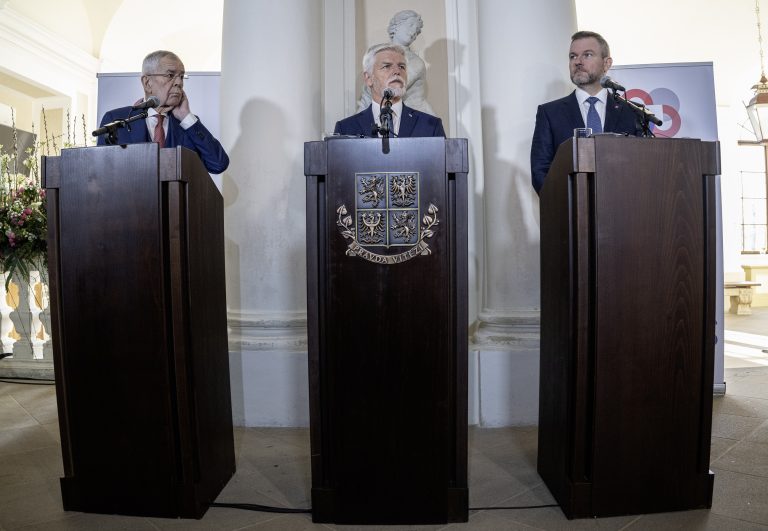 Peter Pellegrini, Petr Pavel a Alexander Van der Bellen.